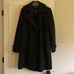 Long wool pea coat